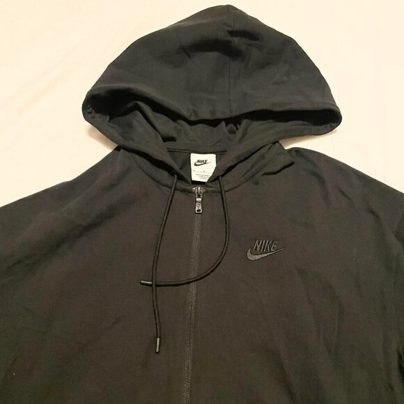 Nike Black Zip Up Hoodie Womens Size Medium Sweater - Picture 2 of 15